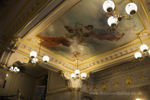 The ceiling in Buxton Opera House